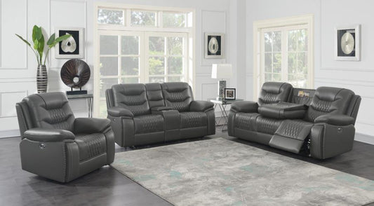 Flamenco - Tufted Upholstered Power Living Room Set - Reclining Sofas & Loveseats - Grand Furniture GA