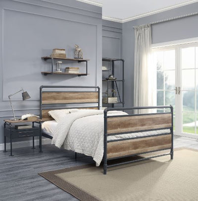 Brantley - Full Bed - Antique Oak & Sandy Gray Finish - Grand Furniture GA