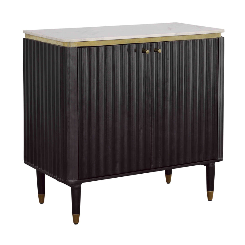 Carlyle - Two Door Bar Cabinet - Black & Gold.