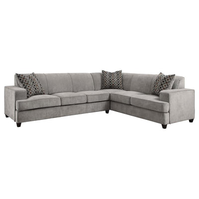 Tess - L-Shape Sleeper Sectional - Grey.