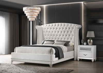 Barzini - Wingback Tufted Bed - Upholstered Beds - Grand Furniture GA