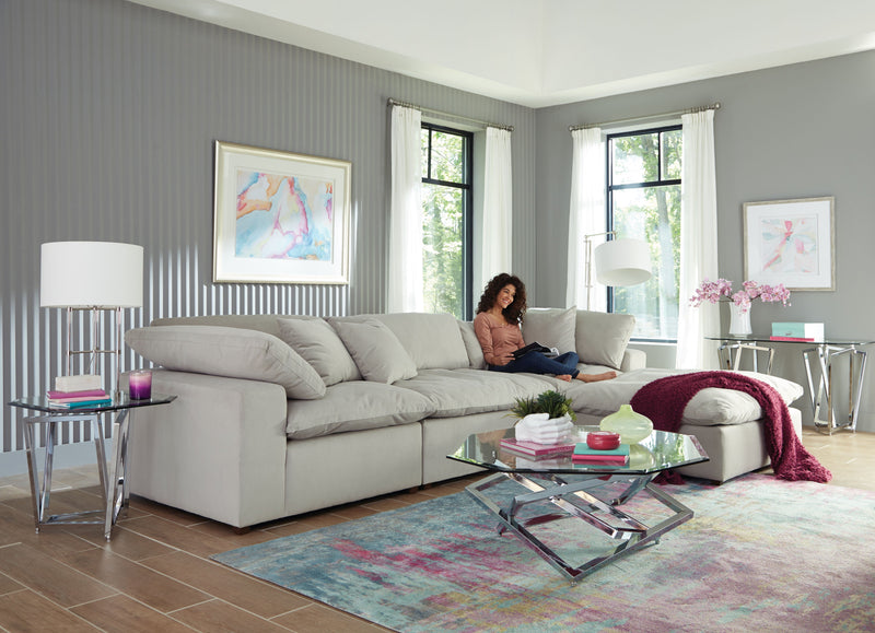 Posh Modular Sectional - Armless - Dove - 38"