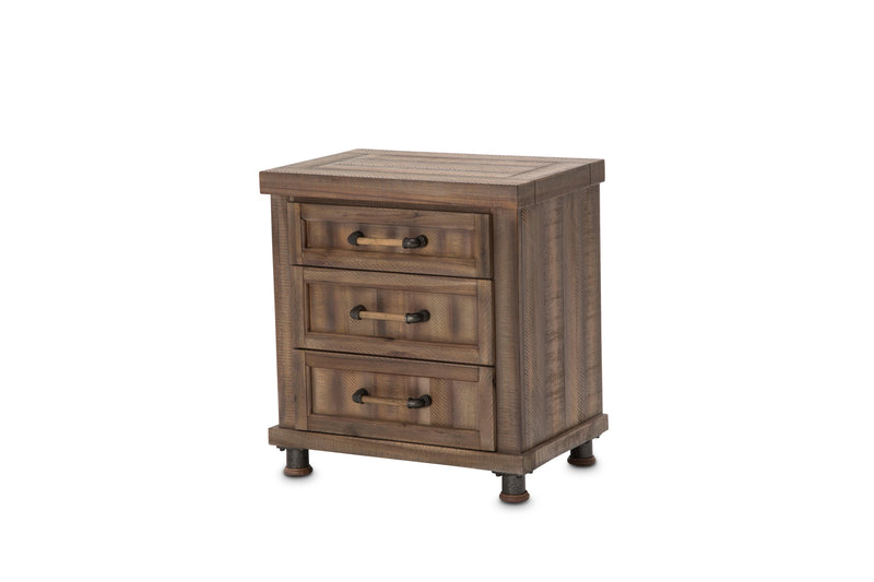 Crossings - 3-Drawer Nightstand - Reclaimed Barn - Accent Nightstands - Grand Furniture GA