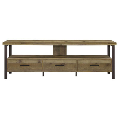 Ruston - 3-drawer Weathered Pine TV Console.