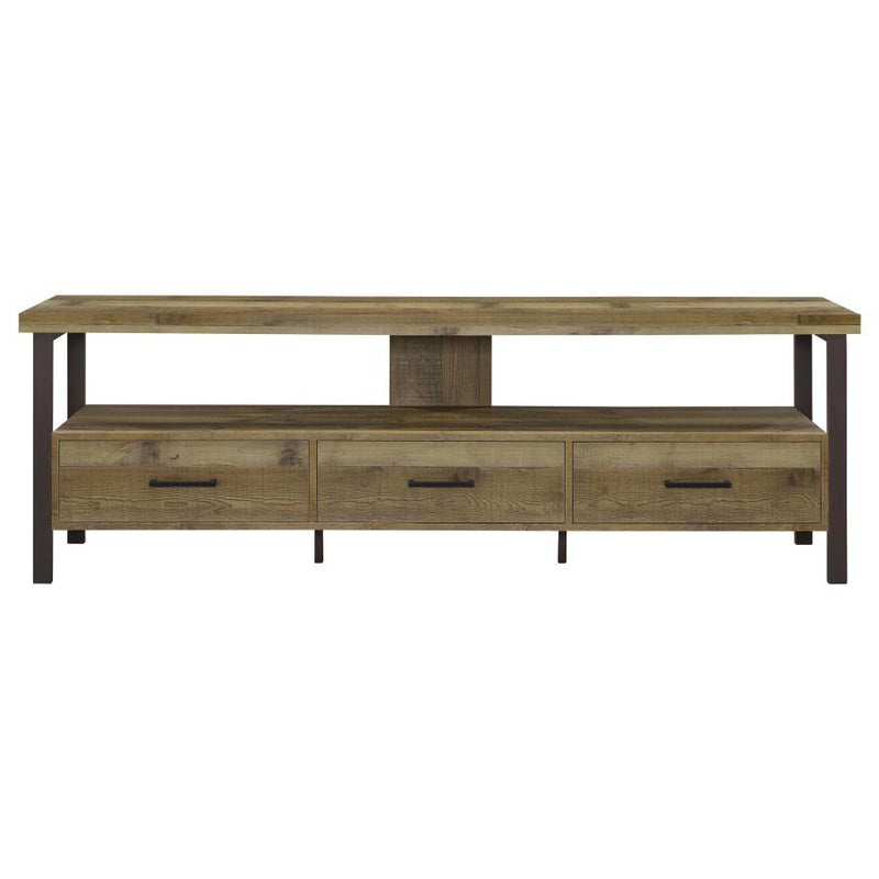 Ruston - 3-drawer Weathered Pine TV Console.