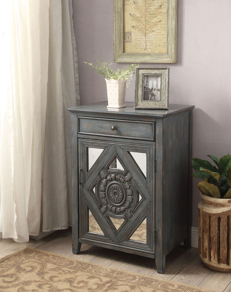 Vinita - Accent Table - Antique Gray-Blue - Grand Furniture GA