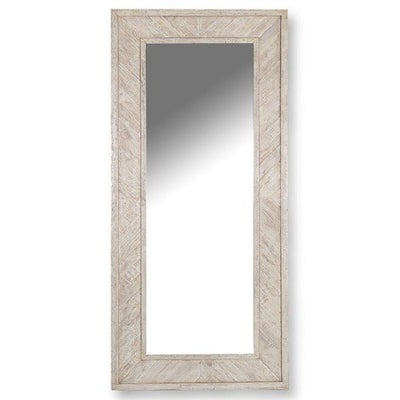 Crossings Monaco - Floor Mirror - Weathered Blanc