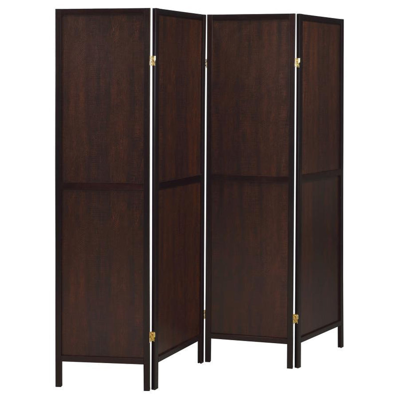 Deepika - 4-panel Solid Design Folding Screen