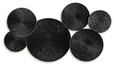 Rhetlen - Black / Gold Finish - Wall Decor.