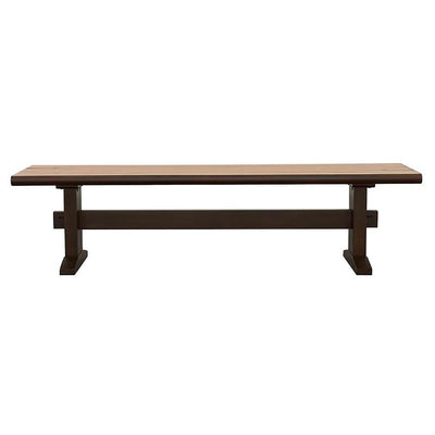 Bexley - Trestle Bench - Natural Honey and Espresso.