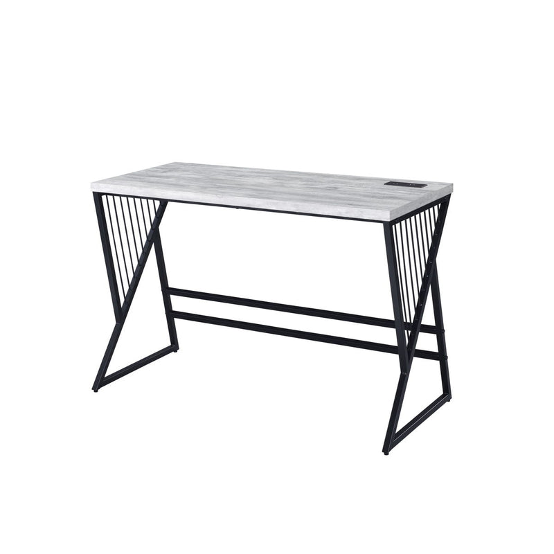 Collick - Writing Desk - Weathered Gray & Black Finish - Grand Furniture GA