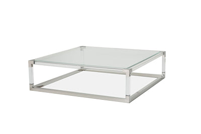 State St. - Square Cocktail Table - Stainless Steel.