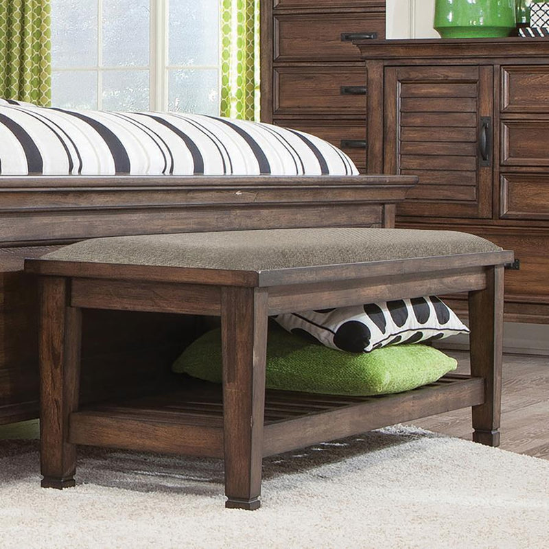 Franco - Bench with Lower Shelf - Bed Benches - Grand Furniture GA