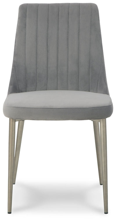 Barchoni - Gray - Dining Uph Side Chair (Set of 2).