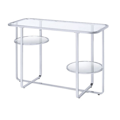 Hollo - Accent Table - Chrome & Glass - Grand Furniture GA