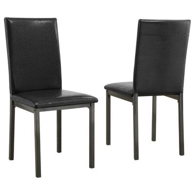 Garza - Upholstered Dining Chairs (Set of 2) - Black.