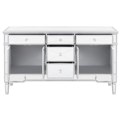 Duchess - 5-Drawer Accent Cabinet - Silver.