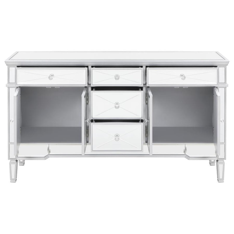 Duchess - 5-Drawer Accent Cabinet - Silver.