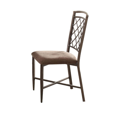 Aldric - Side Chair (Set of 2) - Fabric & Antique - Grand Furniture GA