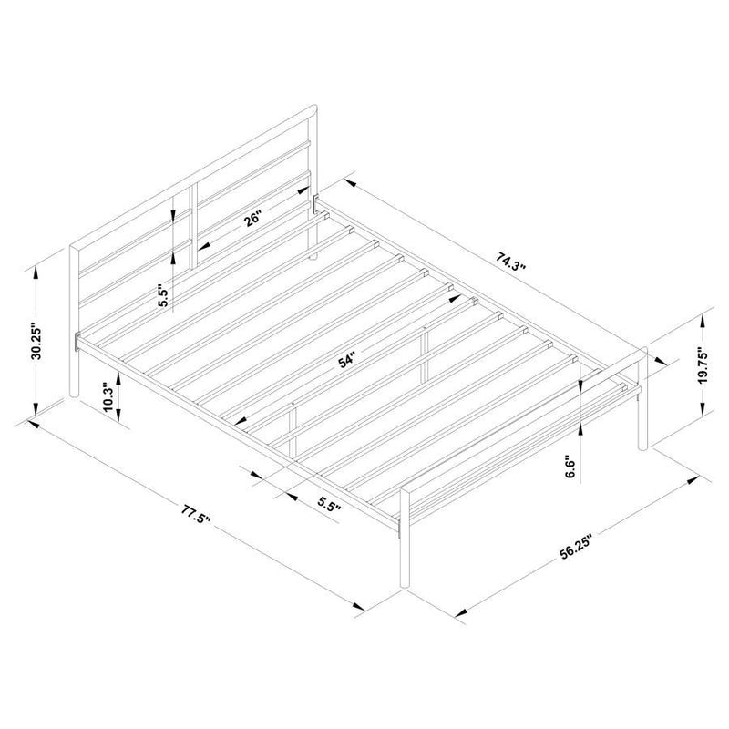 Fisher - Metal Bed - Grand Furniture GA