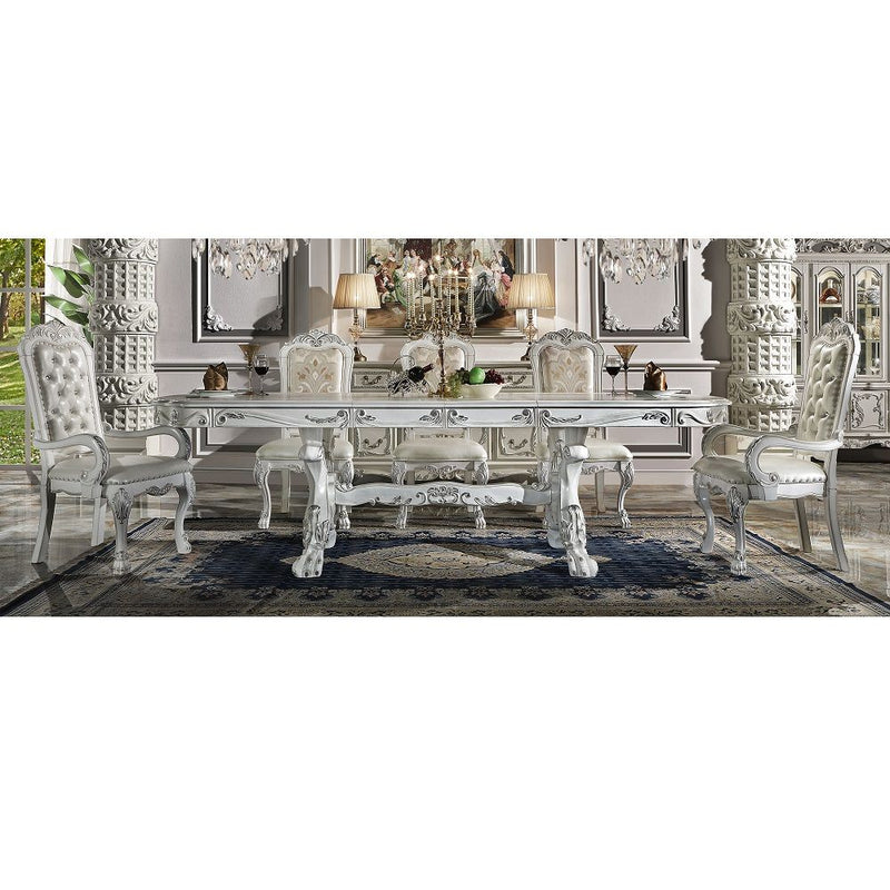 Dresden - Dining Table 108"L - Bone White Finish