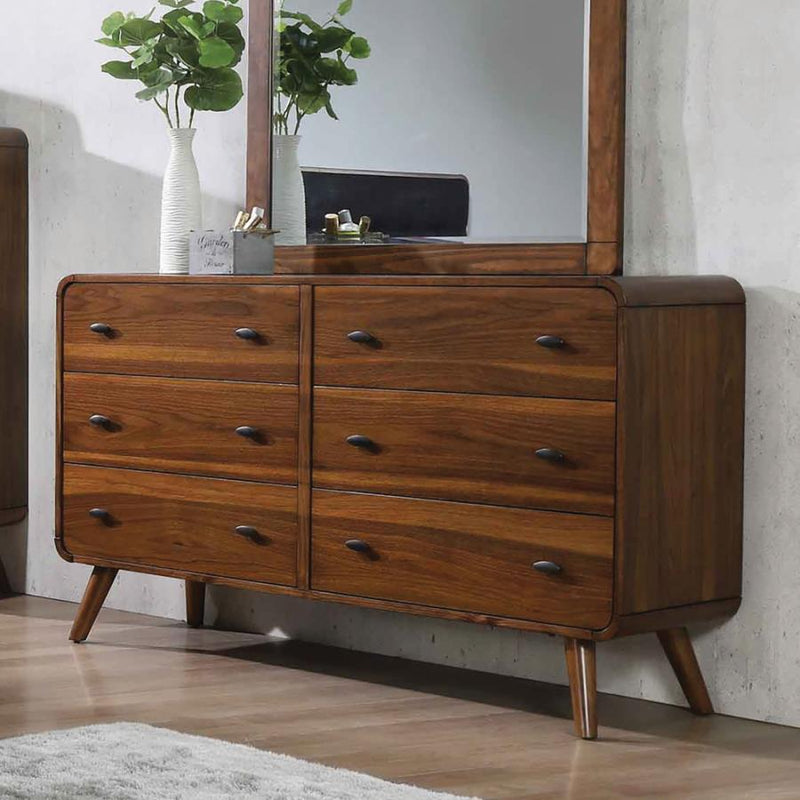 Robyn - 6-Drawer Dresser - Dark Walnut - Grand Furniture GA