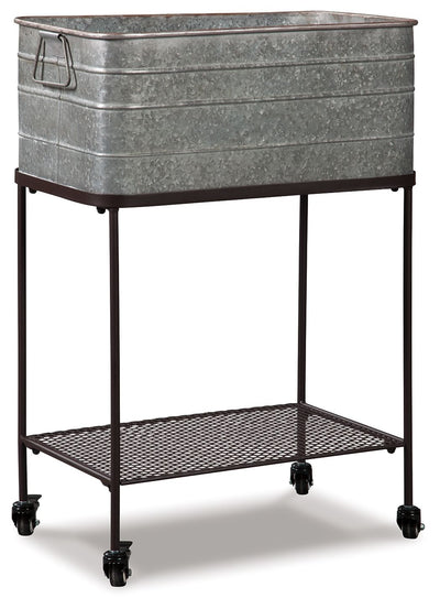 Vossman - Antique Gray / Brown - Beverage Tub.