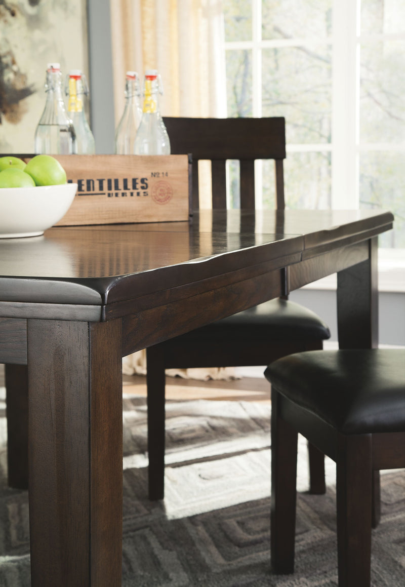 Haddigan - Dark Brown - Rect Dining Room Ext Table.