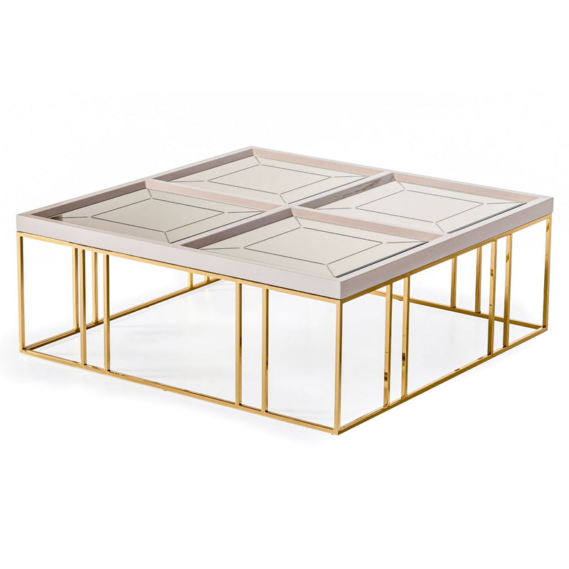 Carmela - Cocktail Table - Shimmer Ivory