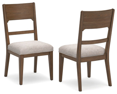 Cabalynn - Oatmeal / Light Brown - Dining Uph Side Chair (Set of 2).
