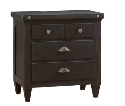 Sierra - Drawer Nightstand - Obsidian.