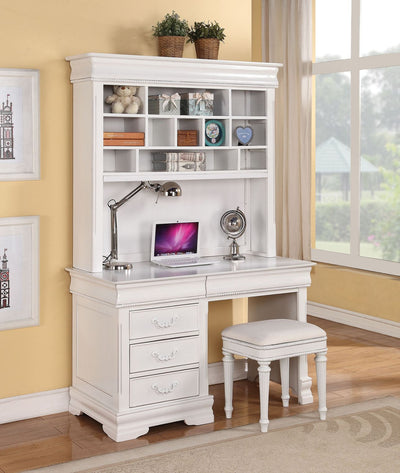 Classique - Computer Hutch - White - Grand Furniture GA