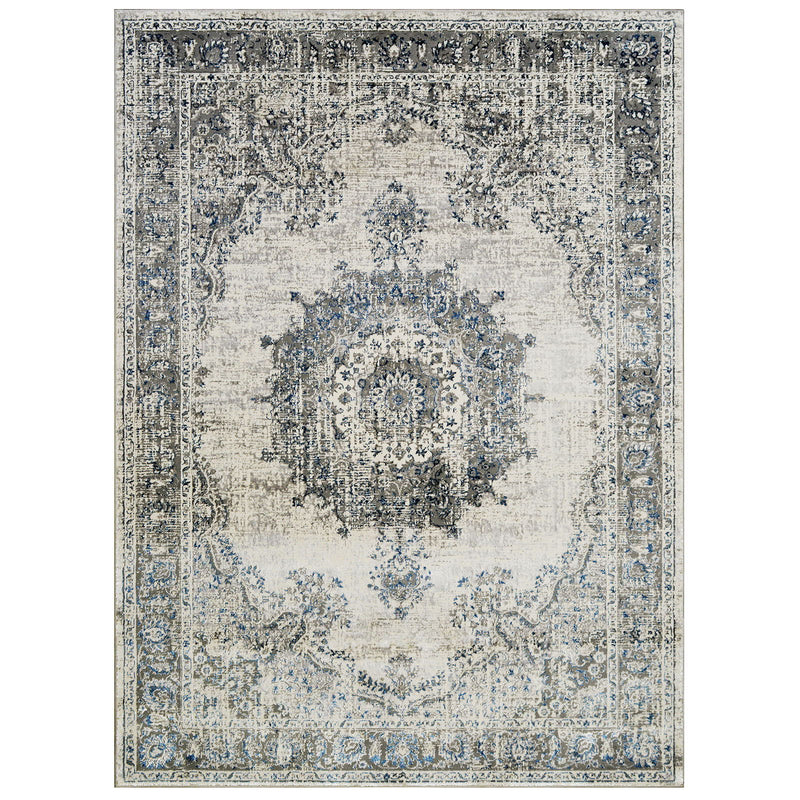 Crumlin - Area Rug - Medallion Ash Gray - Grand Furniture GA