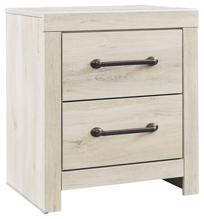 Cambeck - Whitewash - Two Drawer Night Stand.