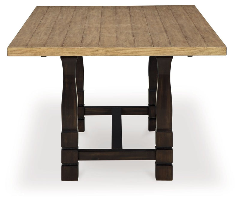 Charterton - Two-tone Brown - Rectangular Dining Room Table.