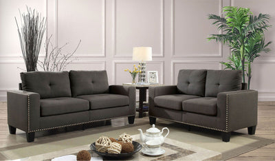 Attwell - Loveseat - Gray - Grand Furniture GA