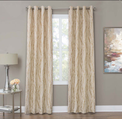 Dali - Grommet Top Panel Weighted Corners Window Treatment.