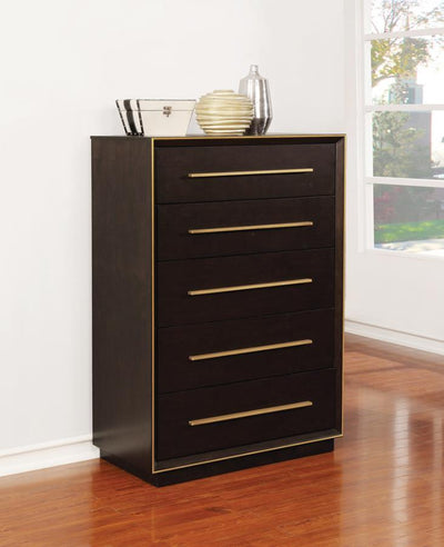 Durango - 5-Drawer Chest - Smoked Peppercorn.