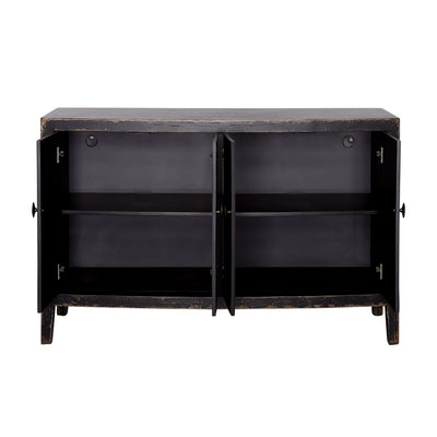 Gibson - Four Door Credenza - Coal & Brown.