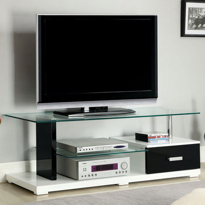 Egaleo - TV Console - Black / White - Grand Furniture GA