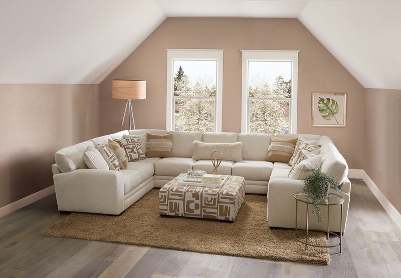 Carleton - Sectional - Ivory / Tan