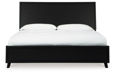 Danziar - Black - King Panel Bed