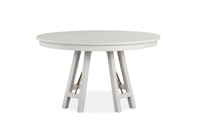 Heron Cove - Round Dining Table - Chalk White.