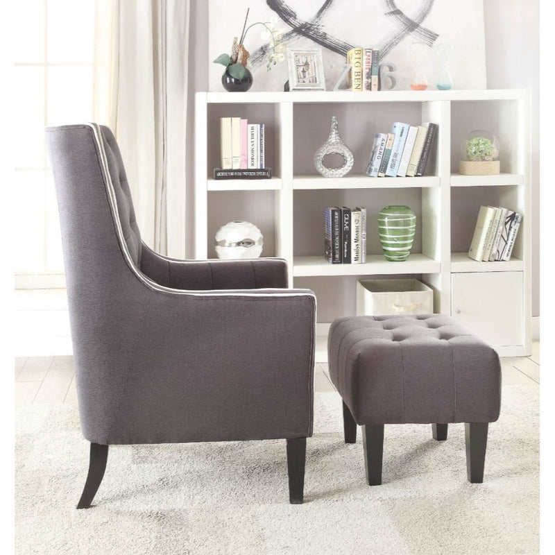 Ophelia - Accent Chair - Black Linen