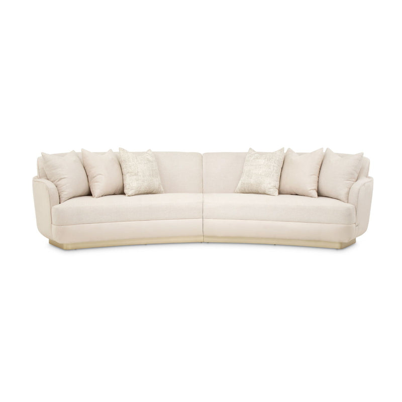 Aurora - 2-Piece Sectional Sofa - Linen/Moonlight