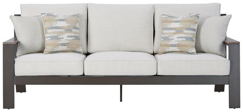 Tropicava - Taupe / White - Sofa With Cushion.