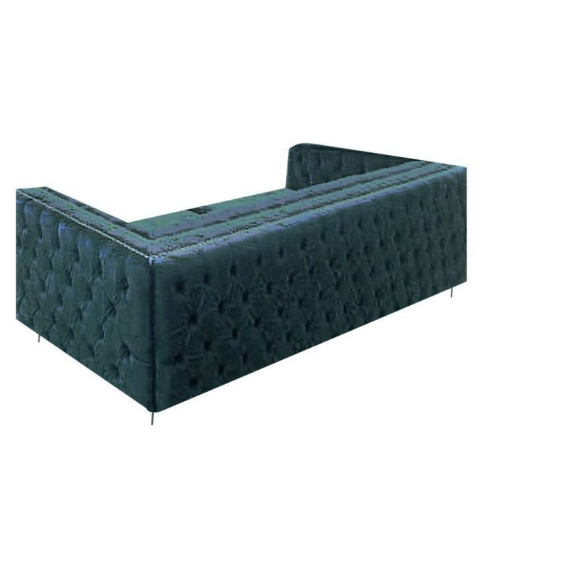 Gillian - Sofa - Dark Teal Velvet - Grand Furniture GA