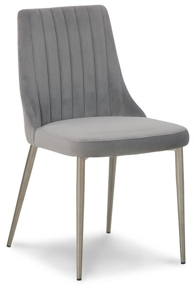 Barchoni - Gray - Dining Uph Side Chair (Set of 2).