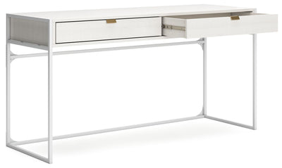 Deznee - White - 60" Home Office Desk.