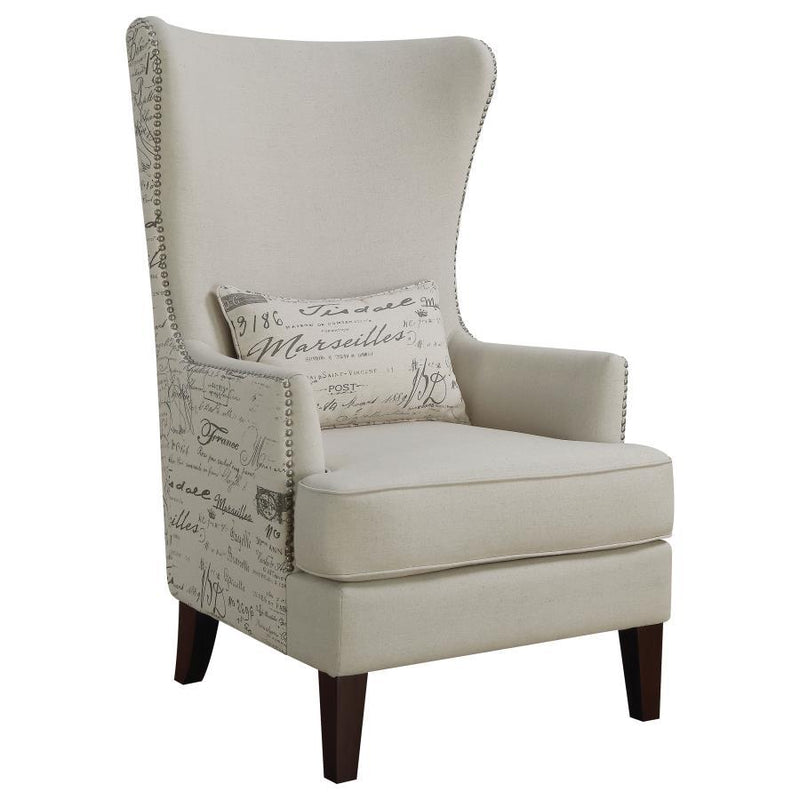 Pippin - Curved Arm High Back Accent Chair